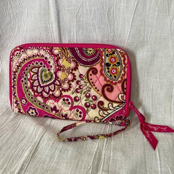 Vera bradley zip wristlet wallet - Picture 1 of 4